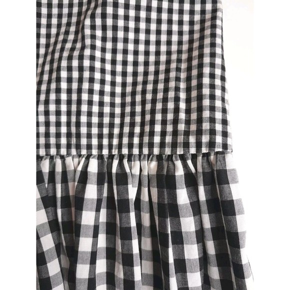 Madewell Sz XS Sleeveless Tie Back Cotton Drop Waist Babydoll Gingham Dress - Picture 7 of 13